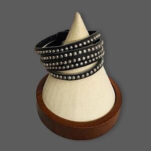 SOLD- Black Studded Bracelet